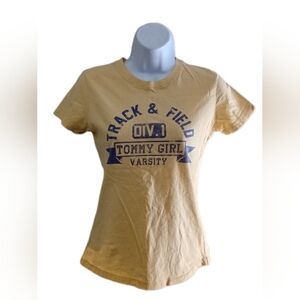 Tommy Girl Yellow 'Track & Field' Graphic Tee